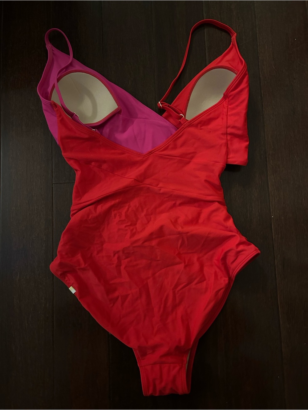 NWOT Summersalt Sea Breeze one piece bathing suit in Hibiscus - Picture 4 of 5